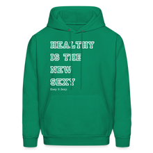 Load image into Gallery viewer, Healthy Is The New Sexy Men&#39;s Hoodie - kelly green
